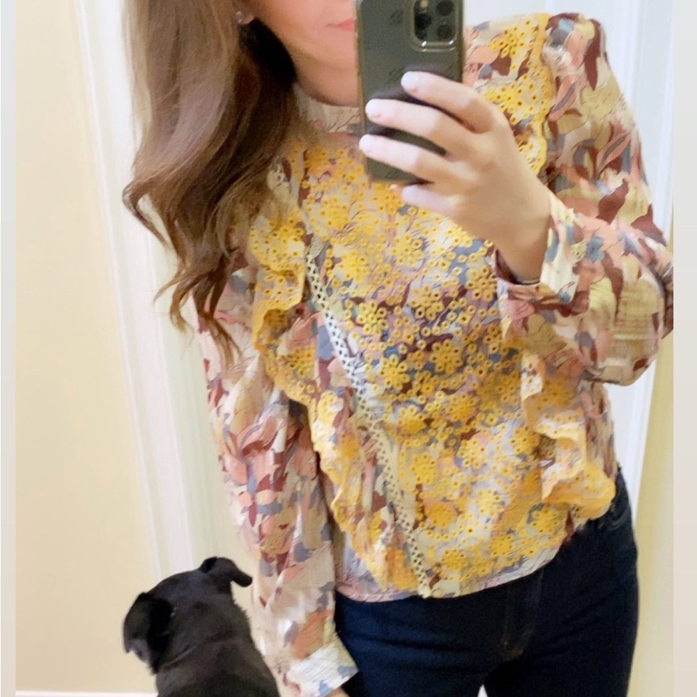 Chicwish Bright Floral Top, Medium (4-6)